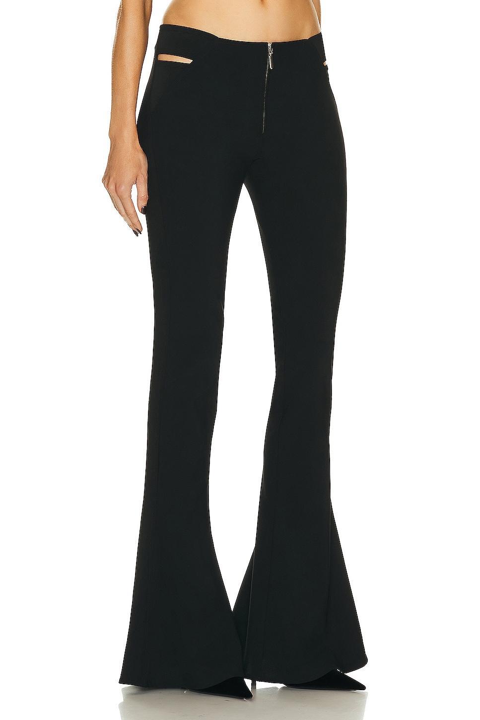 Jean Paul Gaultier X KNWLS Embroidered Flare Trouser Black. (also in 40). Product Image