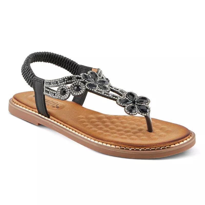 Patrizia Mezza Womens Crystal Flat Sandals Product Image