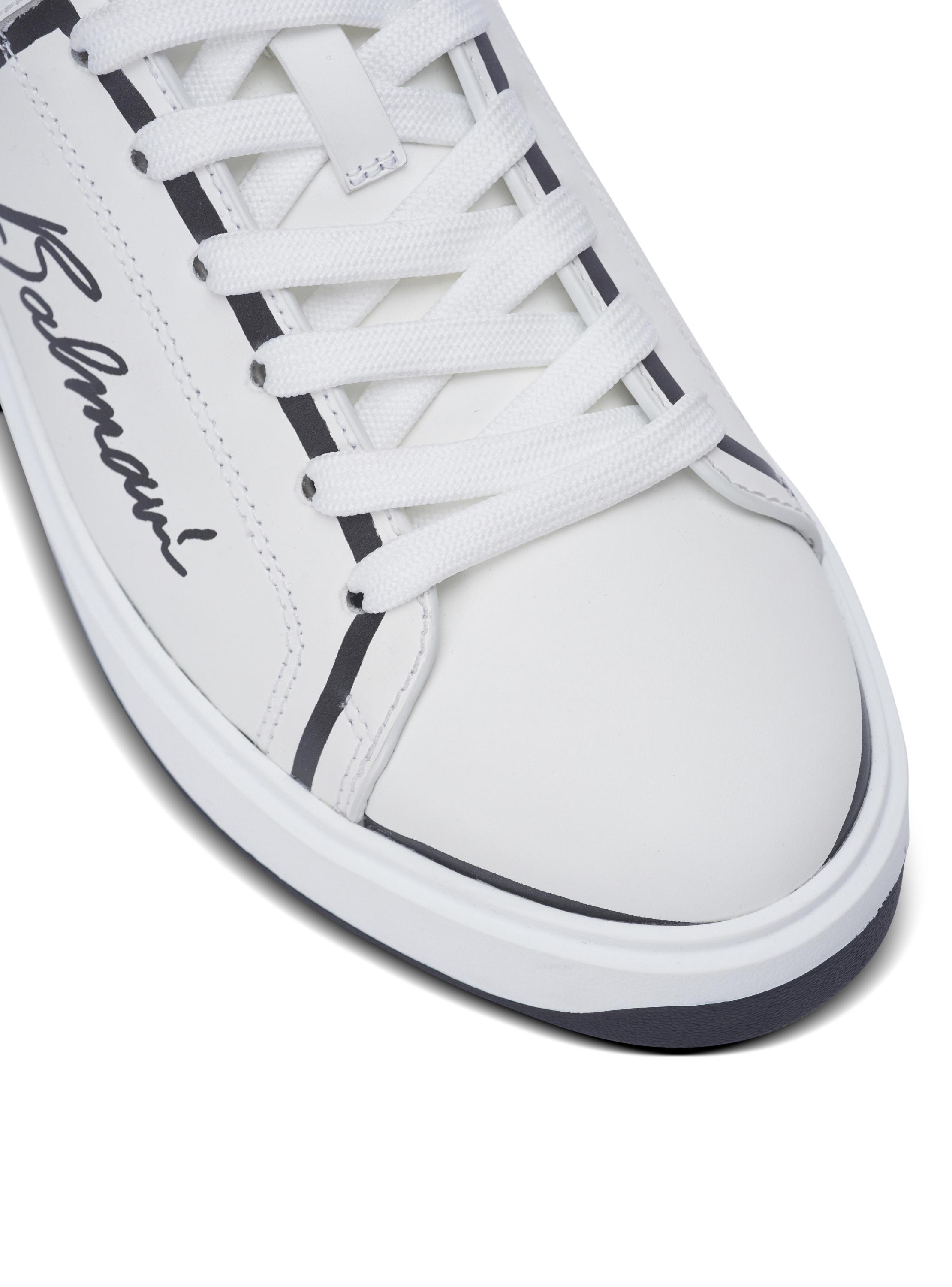 B-Court printed calfskin trainers Product Image