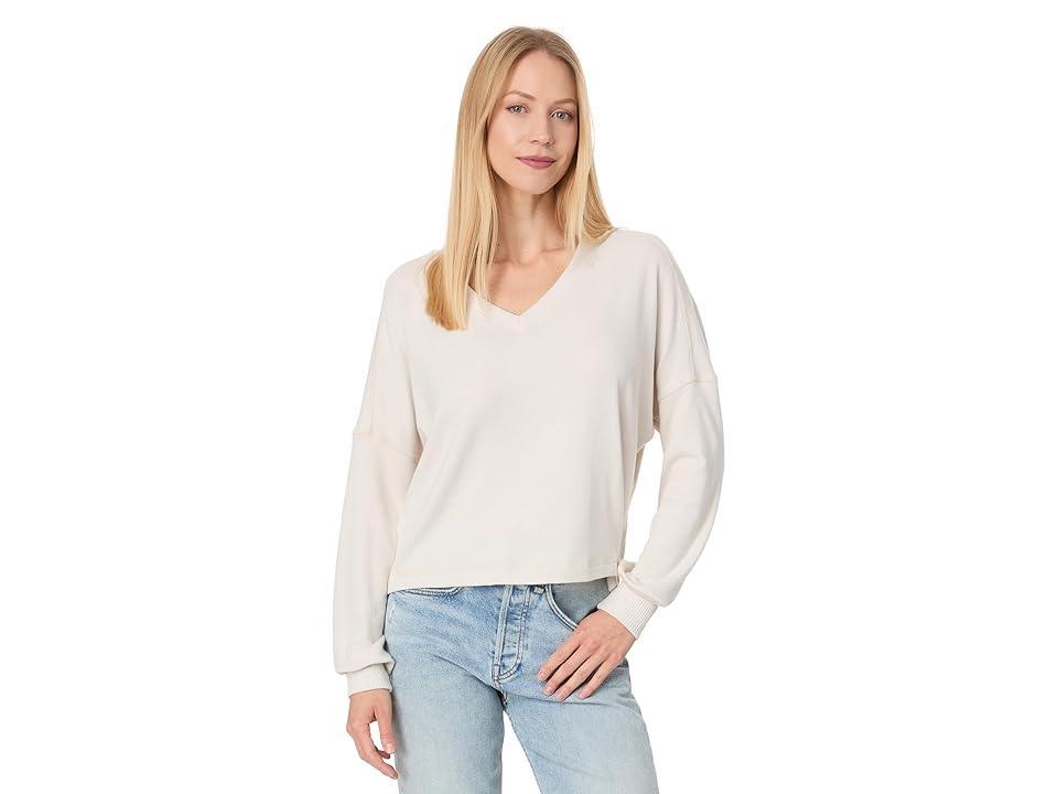 Michael Stars VIC Relaxed V-Neck Pullover (Chateau) Women's Clothing Product Image