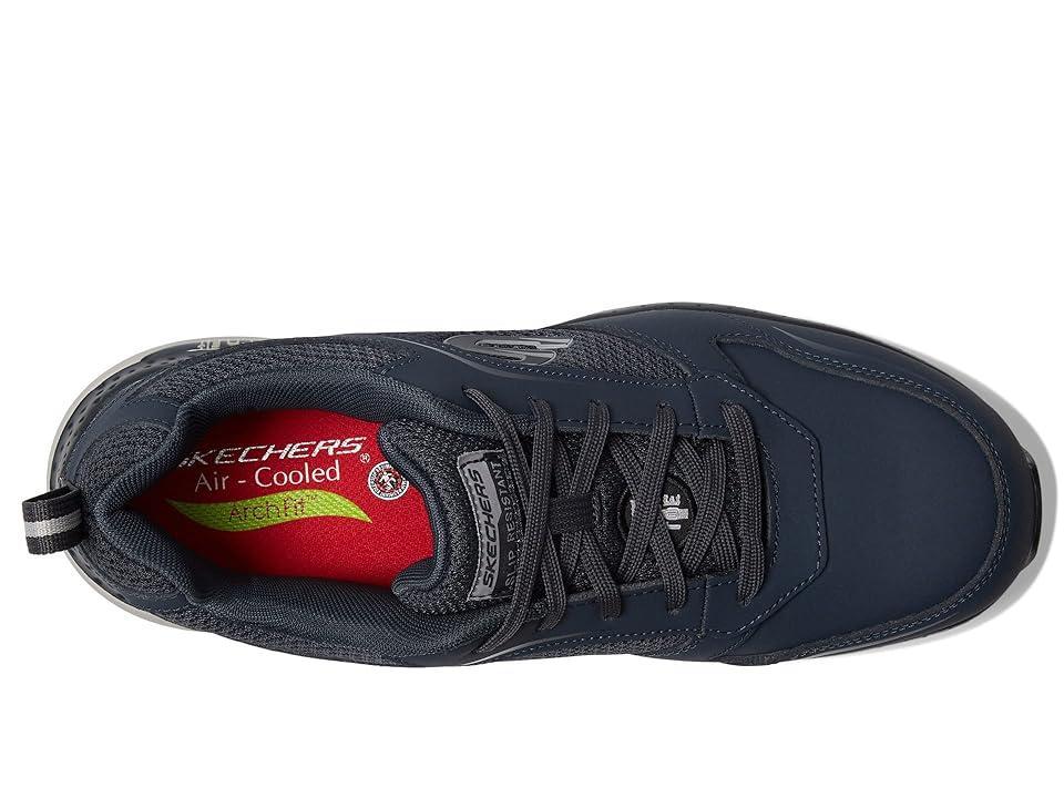 SKECHERS Work Arch Fit SR Comp Toe (Navy/Gray) Men's Shoes Product Image