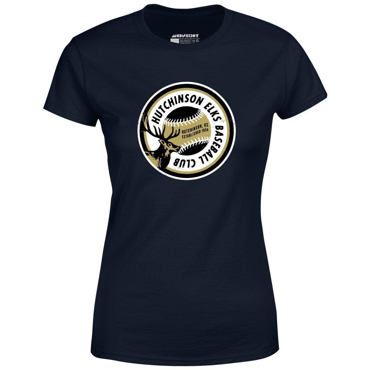 Hutchinson Elks - Kansas - Vintage Defunct Baseball Teams - Women's T-Shirt Female Product Image