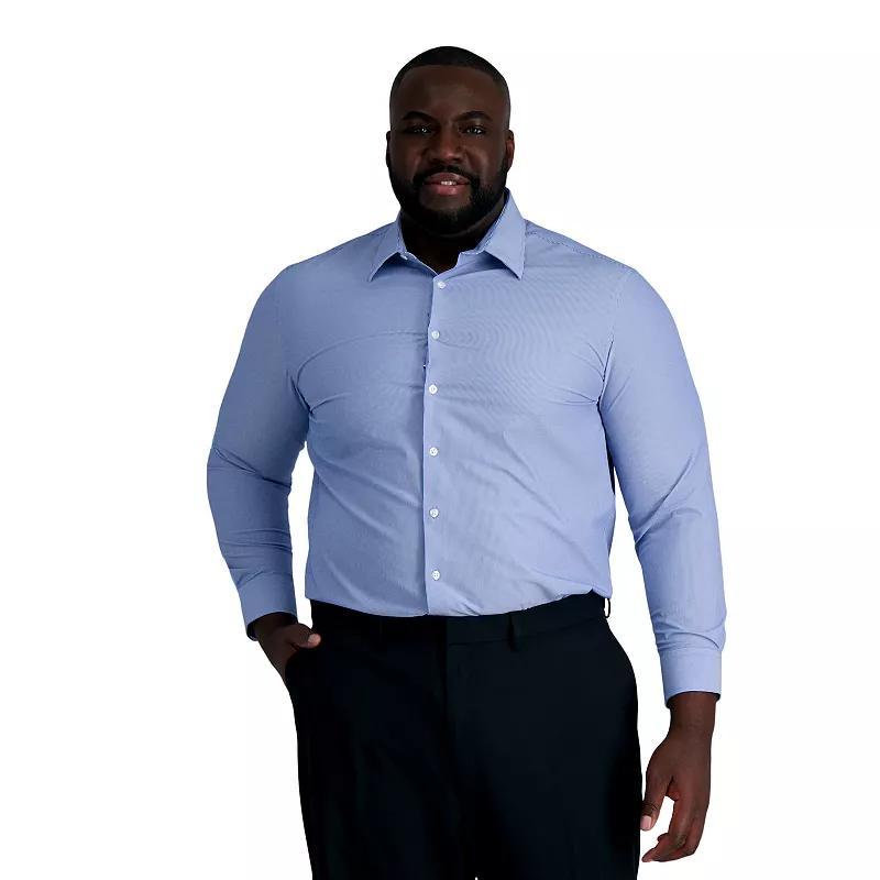 Big & Tall Haggar Mens Smart Wash Classic Fit Dress Shirt Product Image