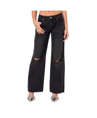 Women's Debbie distressed low rise jeans Product Image