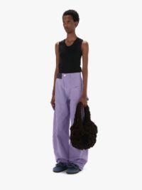 TWISTED WORKWEAR TROUSERS in purple | JW Anderson US  Product Image