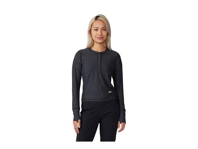 Mountain Hardwear Chillaction Long Sleeve Crew Heather) Women's Clothing Product Image