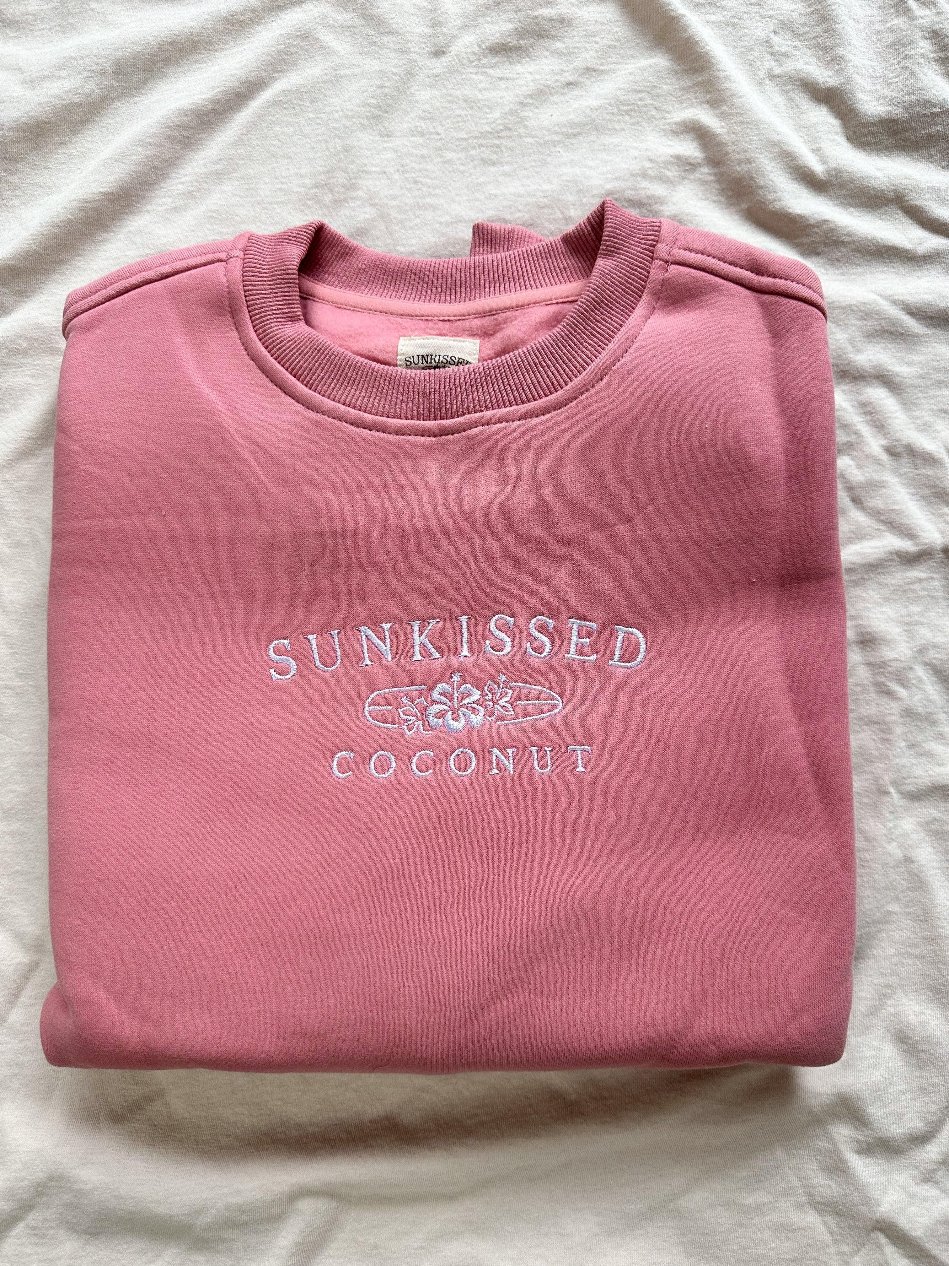 Taylor Ice Cream Pink Embroider Sunkissedcoconut Sweatshirt Product Image