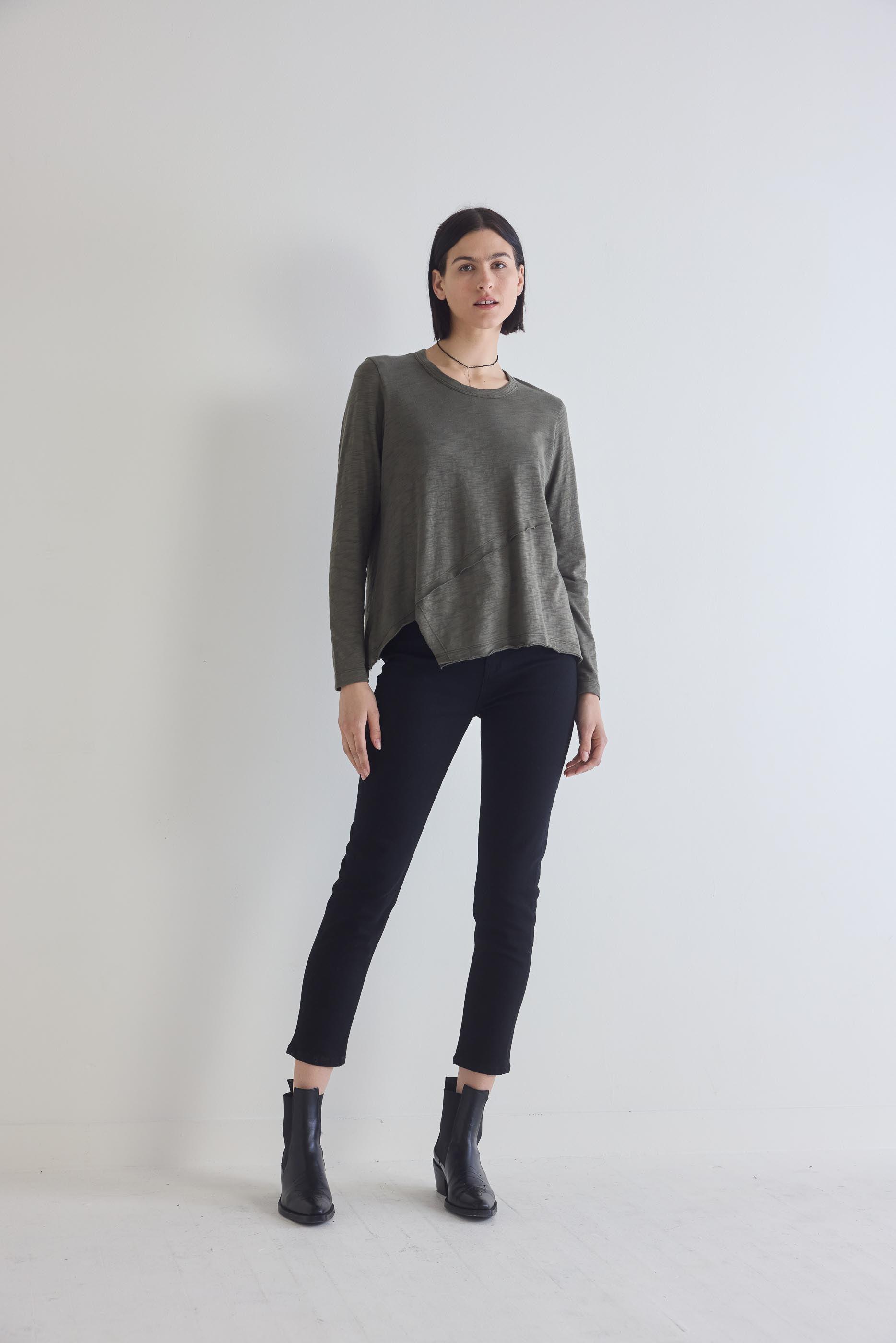 Inner Glow Asymmetric Long Sleeve Top Product Image