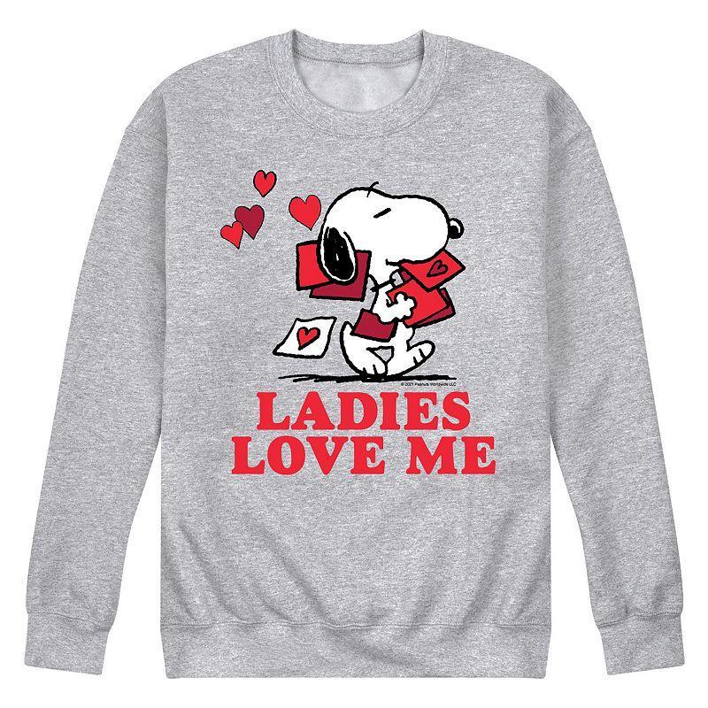 Mens Peanuts Ladies Love Me Sweatshirt Product Image