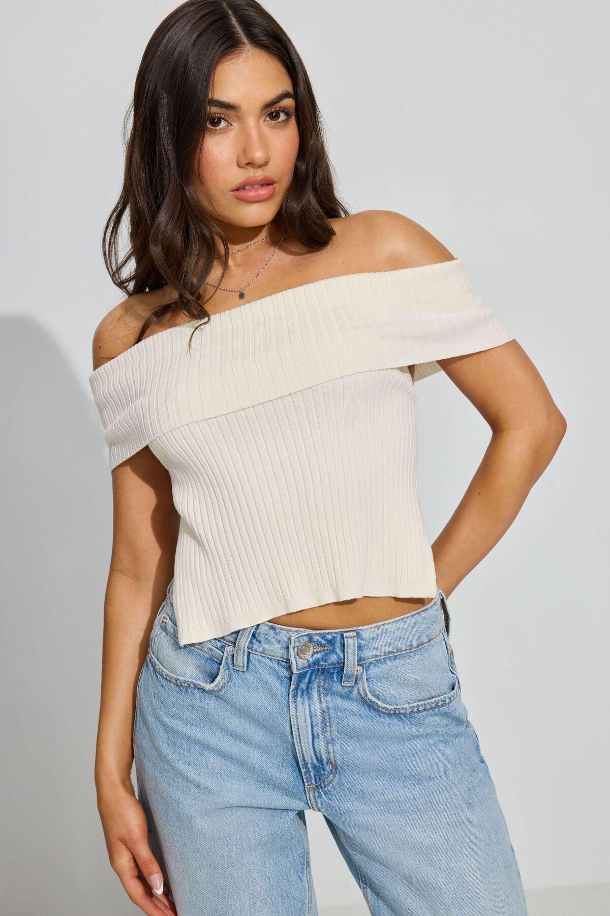 Off Shoulder Open Back Top Product Image