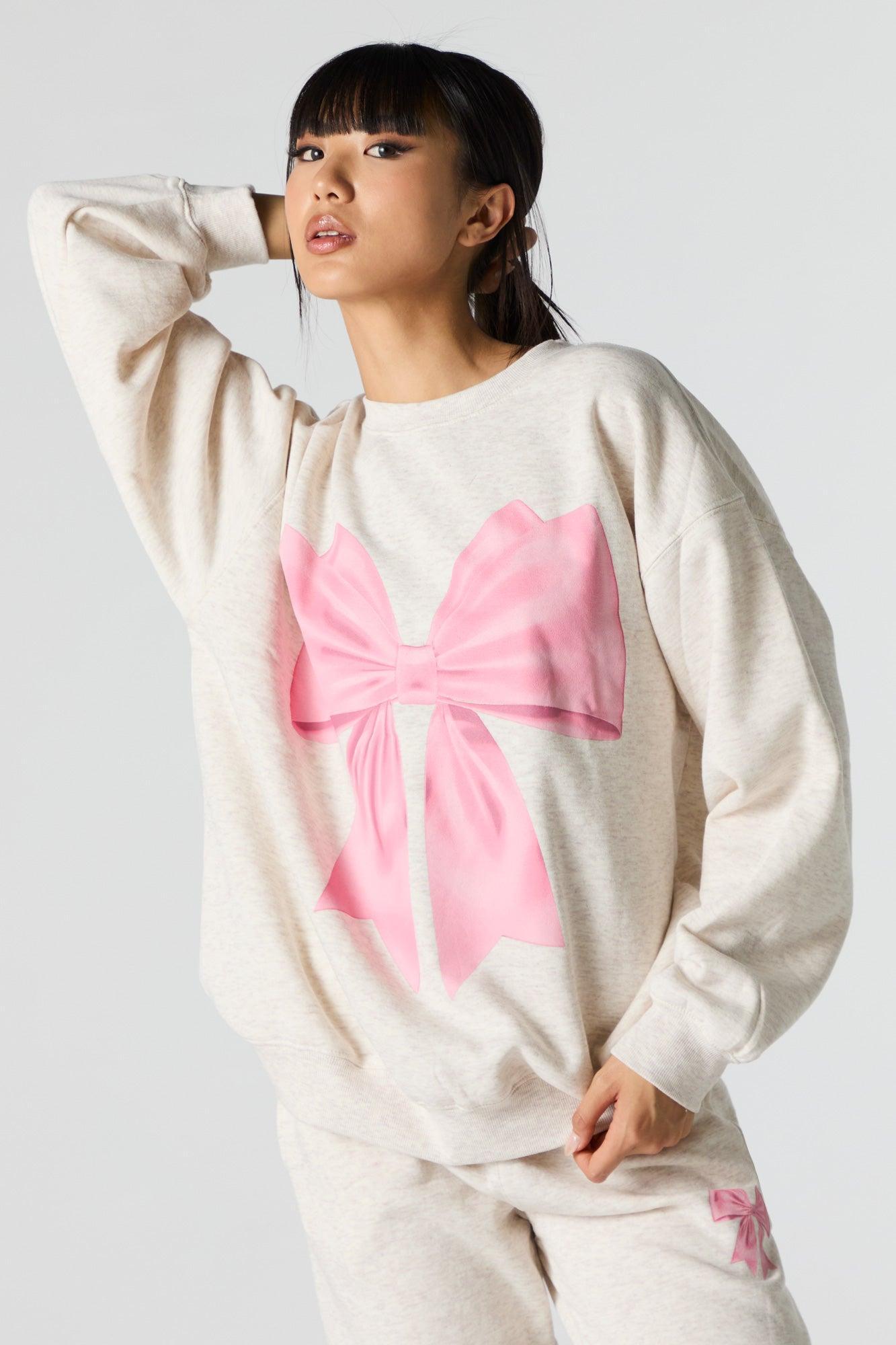 Cutesy Graphic Fleece Sweatshirt Female Product Image