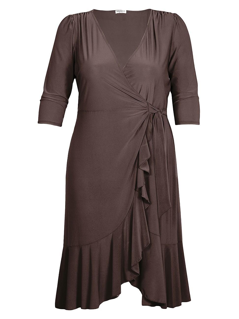 Kiyonna Whimsy Wrap Dress Product Image