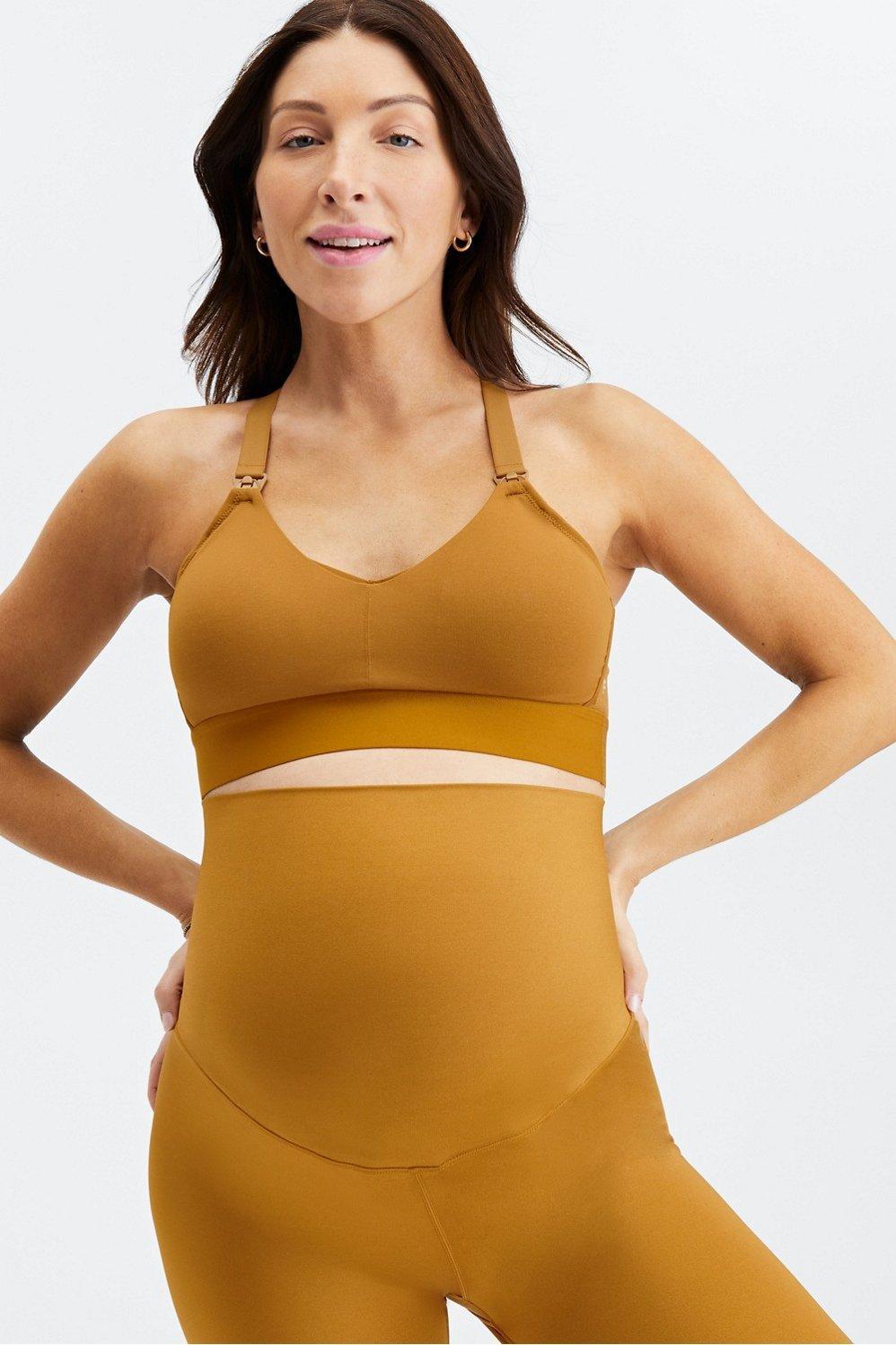 Fabletics Maternity Nursing Bra Womens yellow Size XXS Product Image