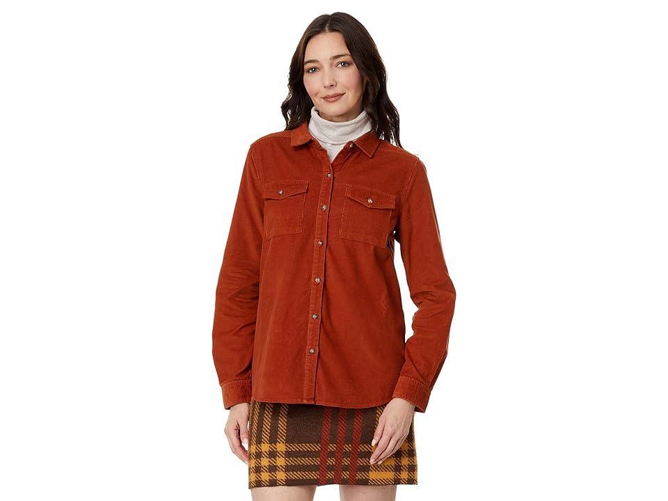 Toad&Co Scouter Cord Long Sleeve Shirt (Cinnamon) Women's Clothing Product Image