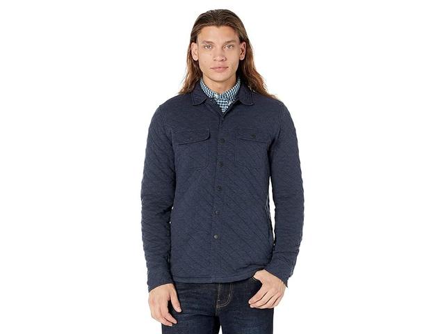 Faherty Epic Quilted Fleece CPO Melange 2) Men's Clothing Product Image