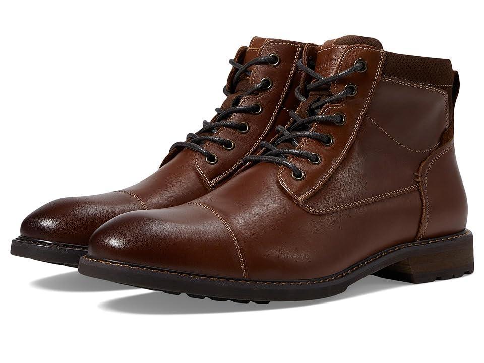 Florsheim Lodge Cap Toe Lace-Up Boot (Chestnut Smooth) Men's Shoes Product Image