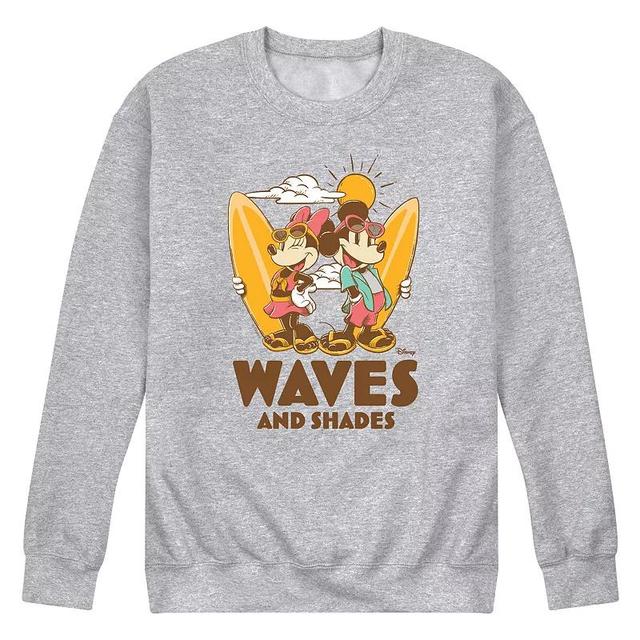 Disneys Mickey & Minnie Mouse Mens Waves And Shades Fleece Sweatshirt Product Image