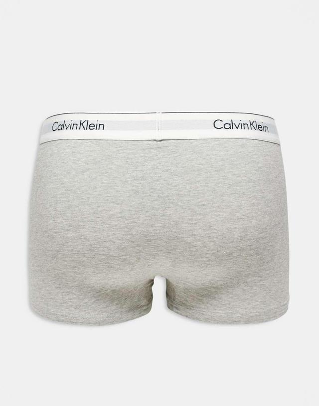 Calvin Klein Modern Cotton 3-pack stretch trunks in multi Product Image