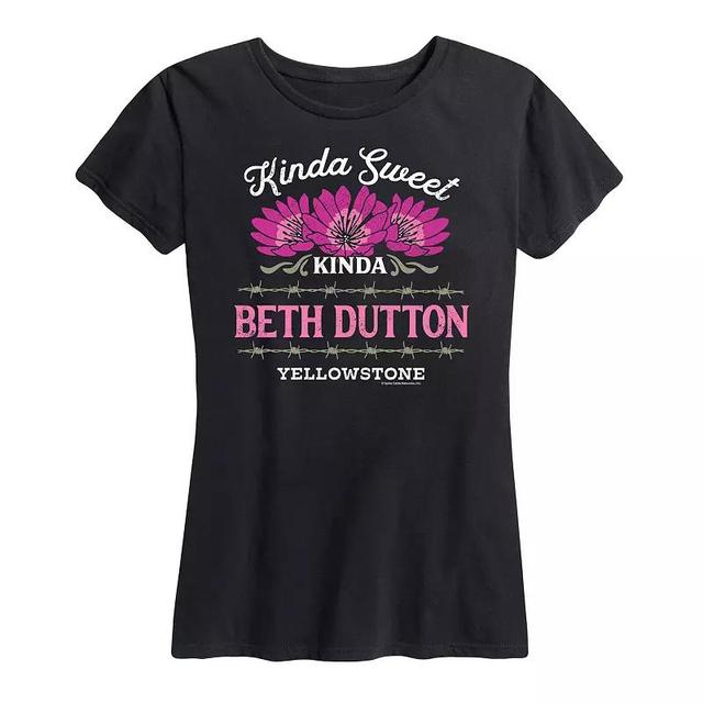 Womens Yellowstone Kinda Beth Dutton Graphic Tee, Girls Product Image