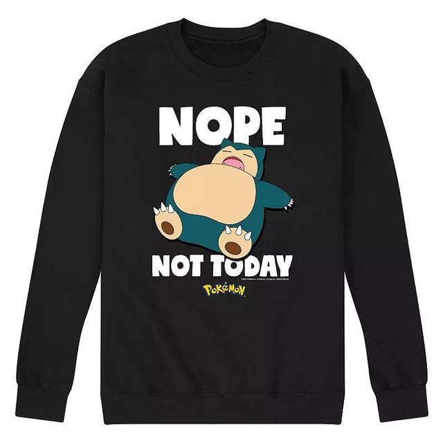 Mens Nintendo Pokmon Snorlax Nope Not Today Graphic Sweatshirt Product Image