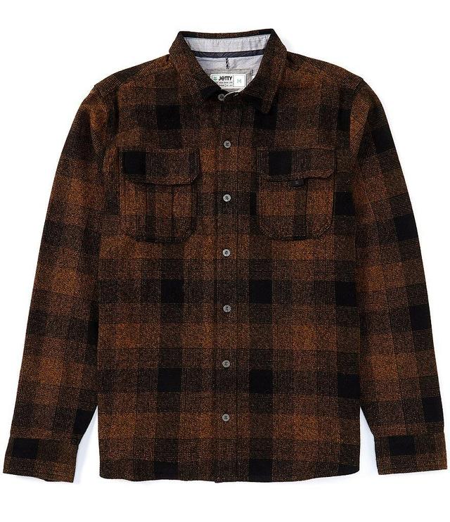 JETTY Arbor Dark Flannel Long Sleeve Woven Shirt Product Image