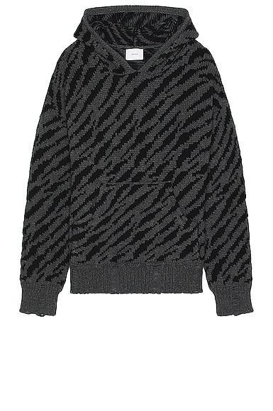 Rhude Zebra Hoodie in Black Product Image