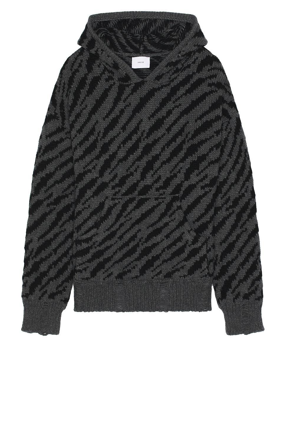 Rhude Zebra Hoodie in Black Product Image