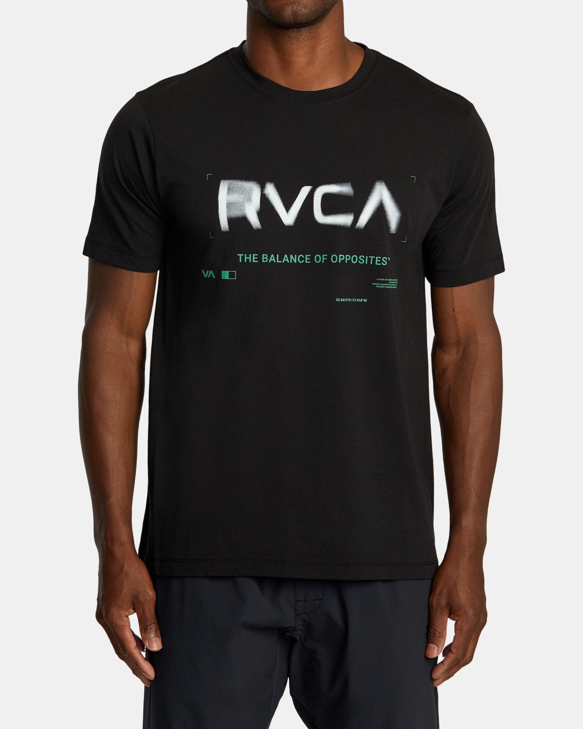 RVCA Radial Sport Tech T-Shirt - Black Product Image