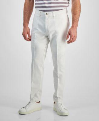 Kenneth Cole Reaction Mens Slim-Fit Linen Pants Product Image