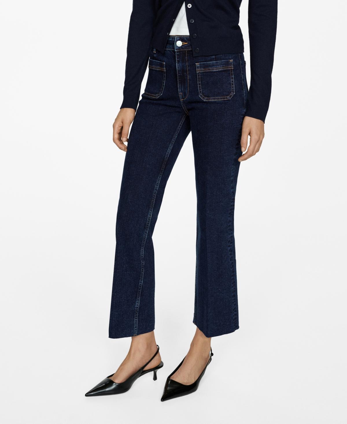 Mango Womens Medium Rise Alex Slim Fit Jeans Product Image