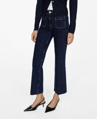 Mango Womens Medium Rise Alex Slim Fit Jeans Product Image