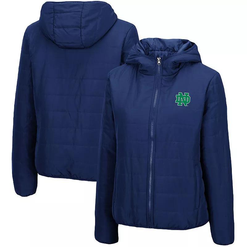 Womens Colosseum Notre Dame Fighting Irish Arianna Full-Zip Puffer Jacket Blue Product Image