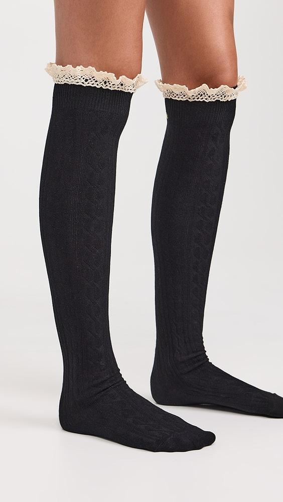 Lele Sadoughi Victoria Knee High Socks | Shopbop Product Image