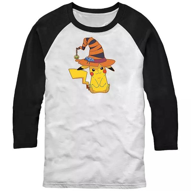 Mens Pokmon Pikachu Witch Costume Hat Raglan Tee Product Image