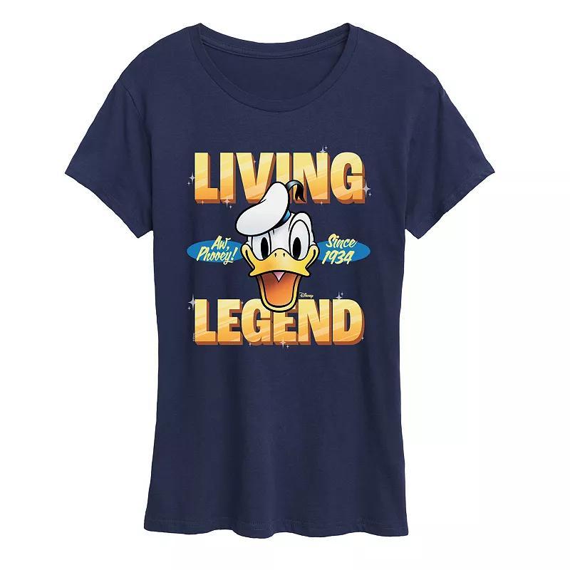 Disneys Donald Duck Womens Living Legend 1934 Graphic Tee Blue Product Image