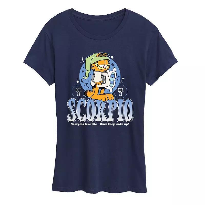 Womens Garfield Scorpio Graphic Tee Product Image