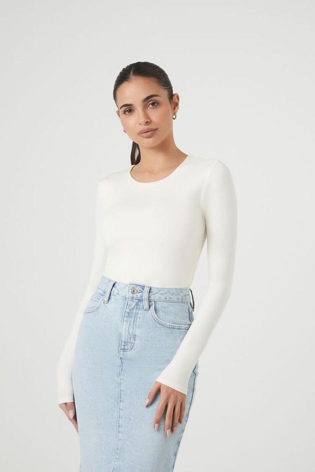 Contour Sculpt Long-Sleeve Bodysuit | Forever 21 Product Image