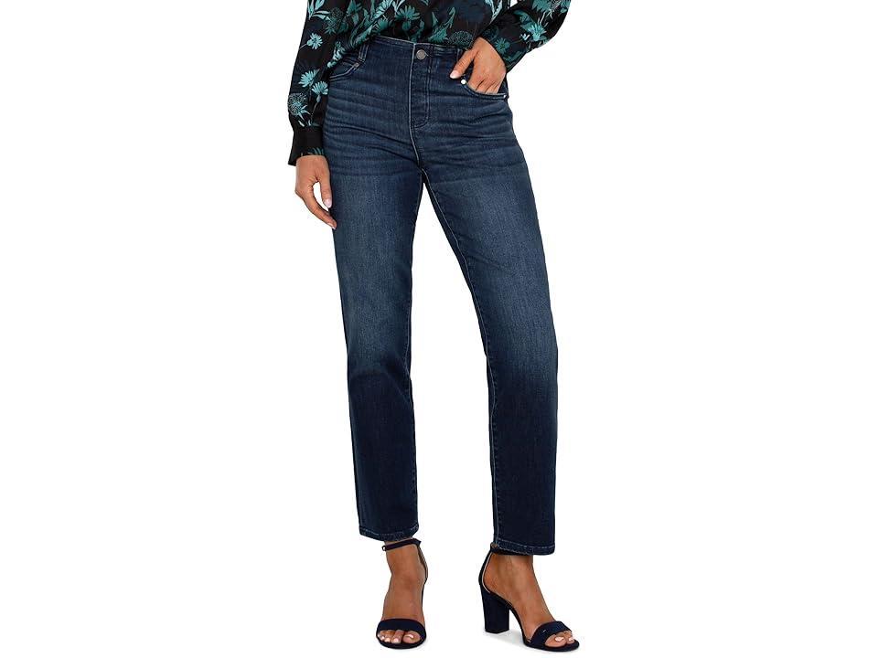 Liverpool Los Angeles Petite Gia Glider Pull On Slim Mid Rise Stretch Denim (Warner Lake) Women's Jeans Product Image