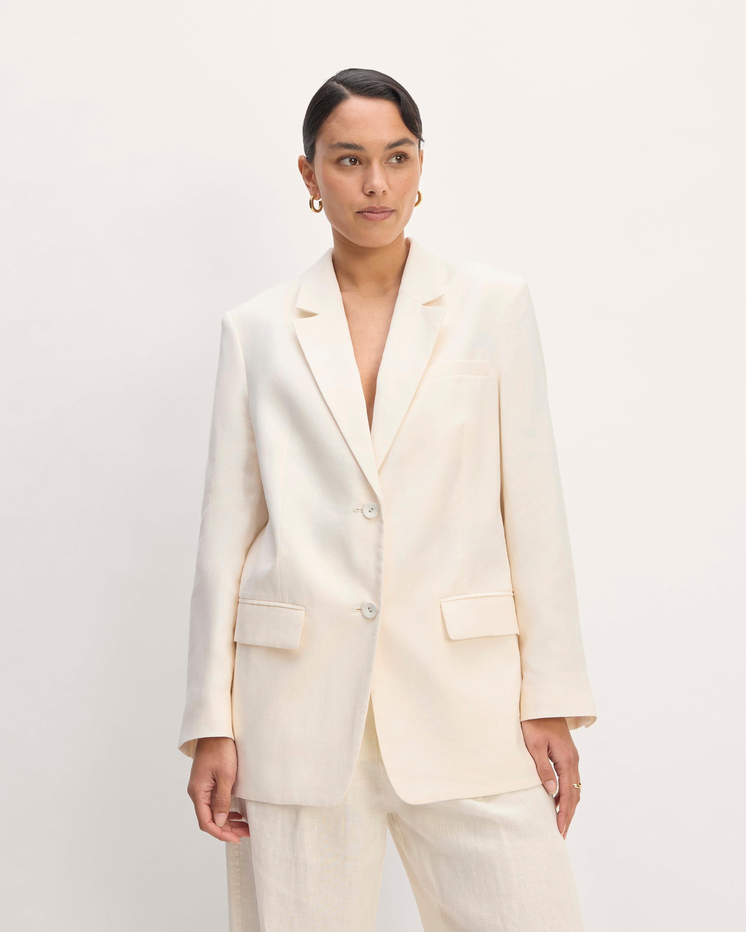 The Oversized Blazer in Linen Product Image