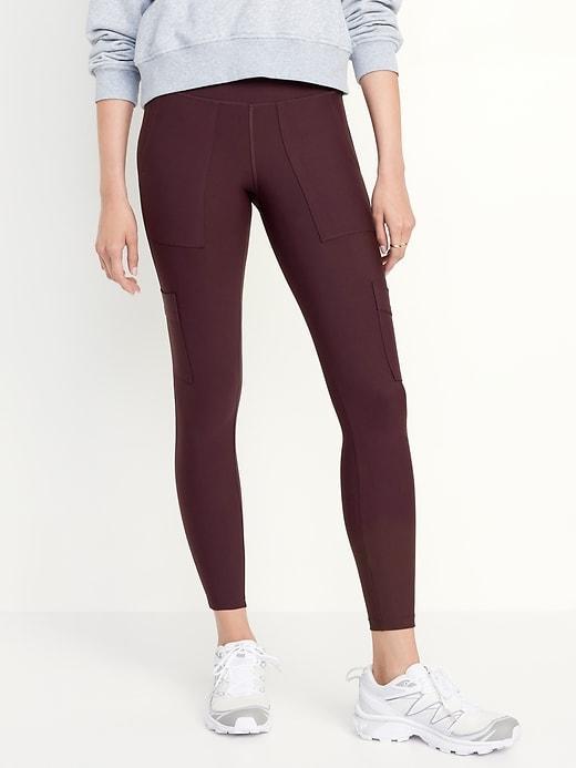 High-Waisted PowerSoft Cargo 7/8 Leggings product image