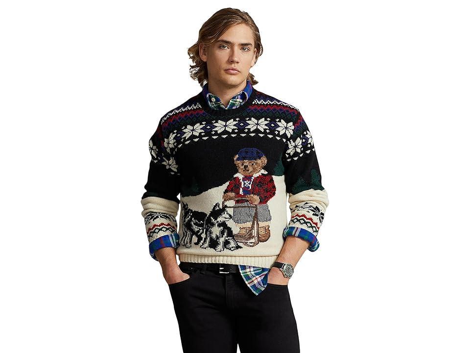 Polo Ralph Lauren Polo Bear Sled Dog Wool Blend Sweater Product Image