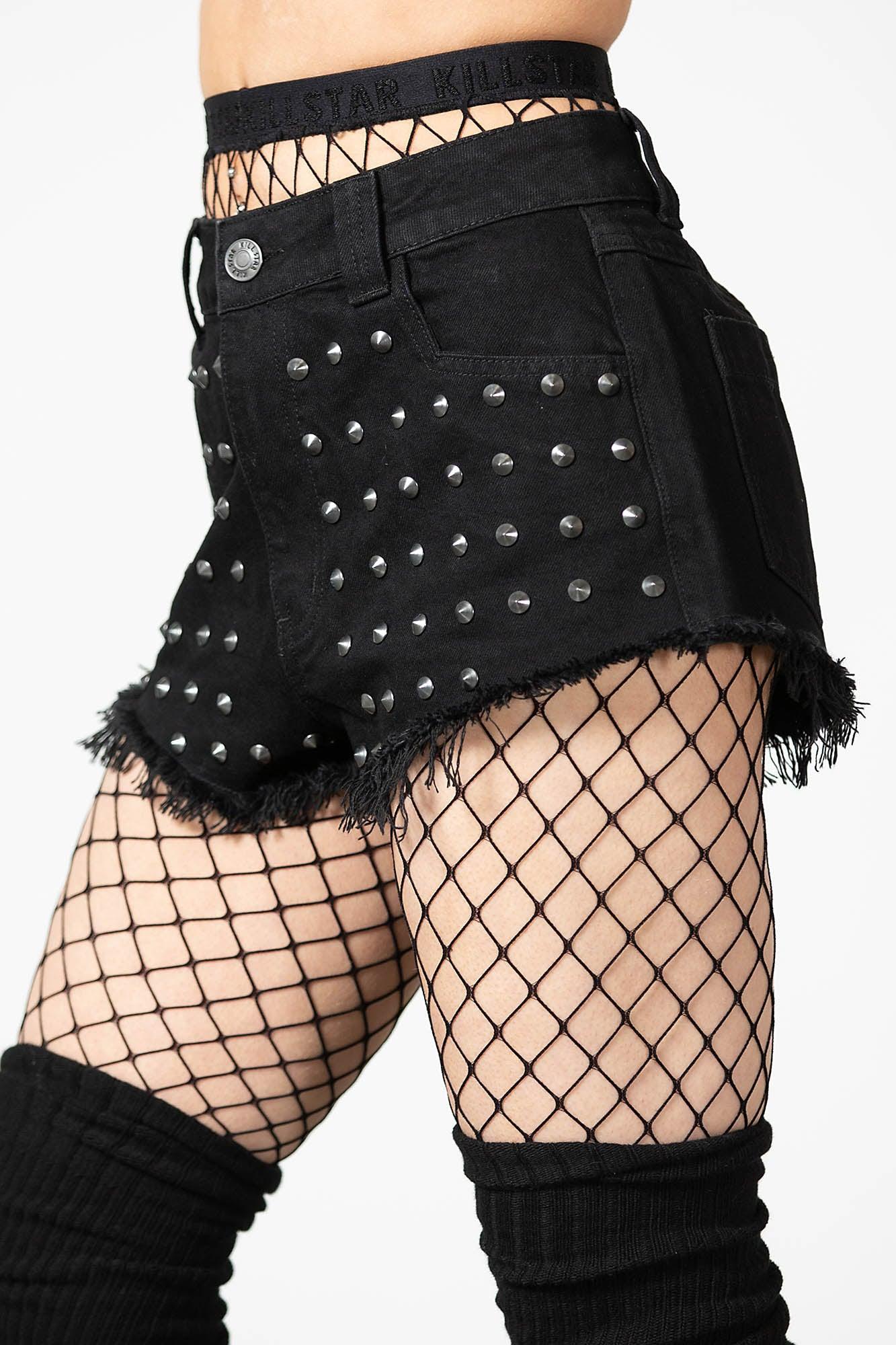 Liberty Studded Shorts [B] Female Product Image