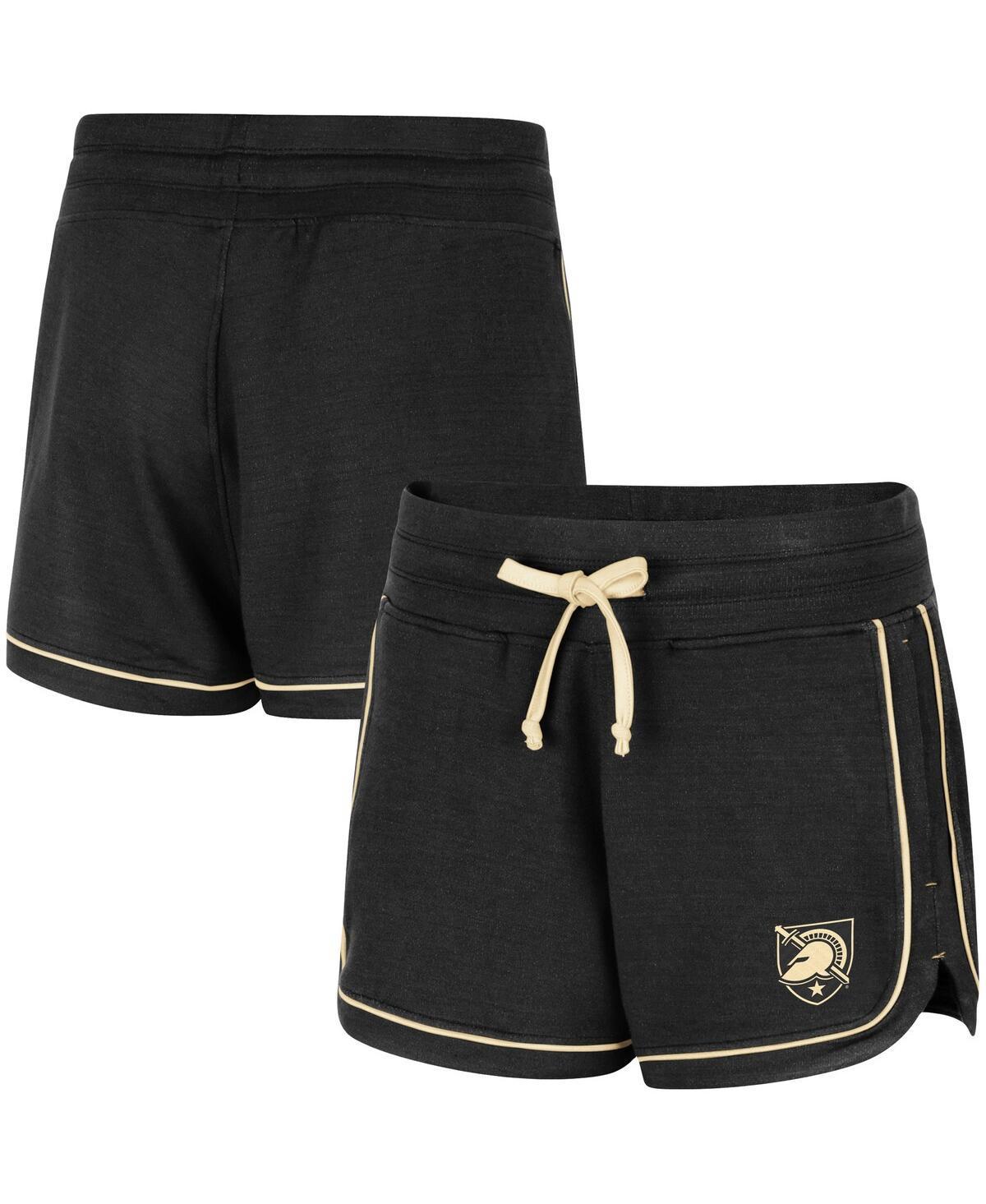 Womens Colosseum Black Army Black Knights Lil Sebastian Tri-Blend Shorts Product Image