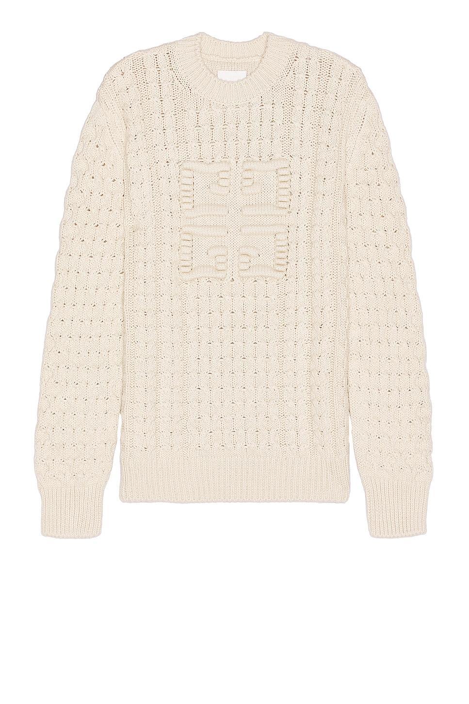 Givenchy Crew Neck Sweater in Cream Product Image