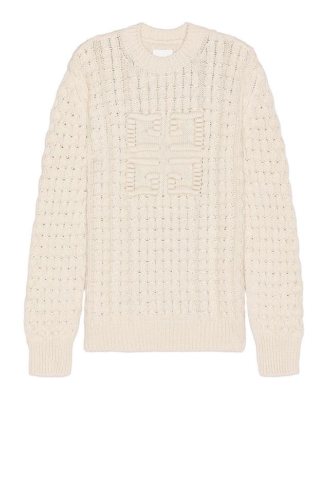 Givenchy Crew Neck Sweater in Cream Product Image