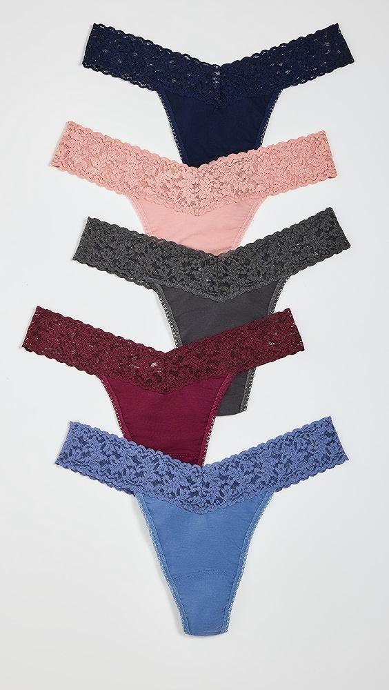 Hanky Panky 5 Original Rise Cotton Thongs | Shopbop Product Image