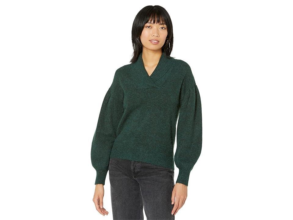 Madewell Vinson Shawl-Collar Pullover Sweater (Heather Bottle) Women's Sweater product image