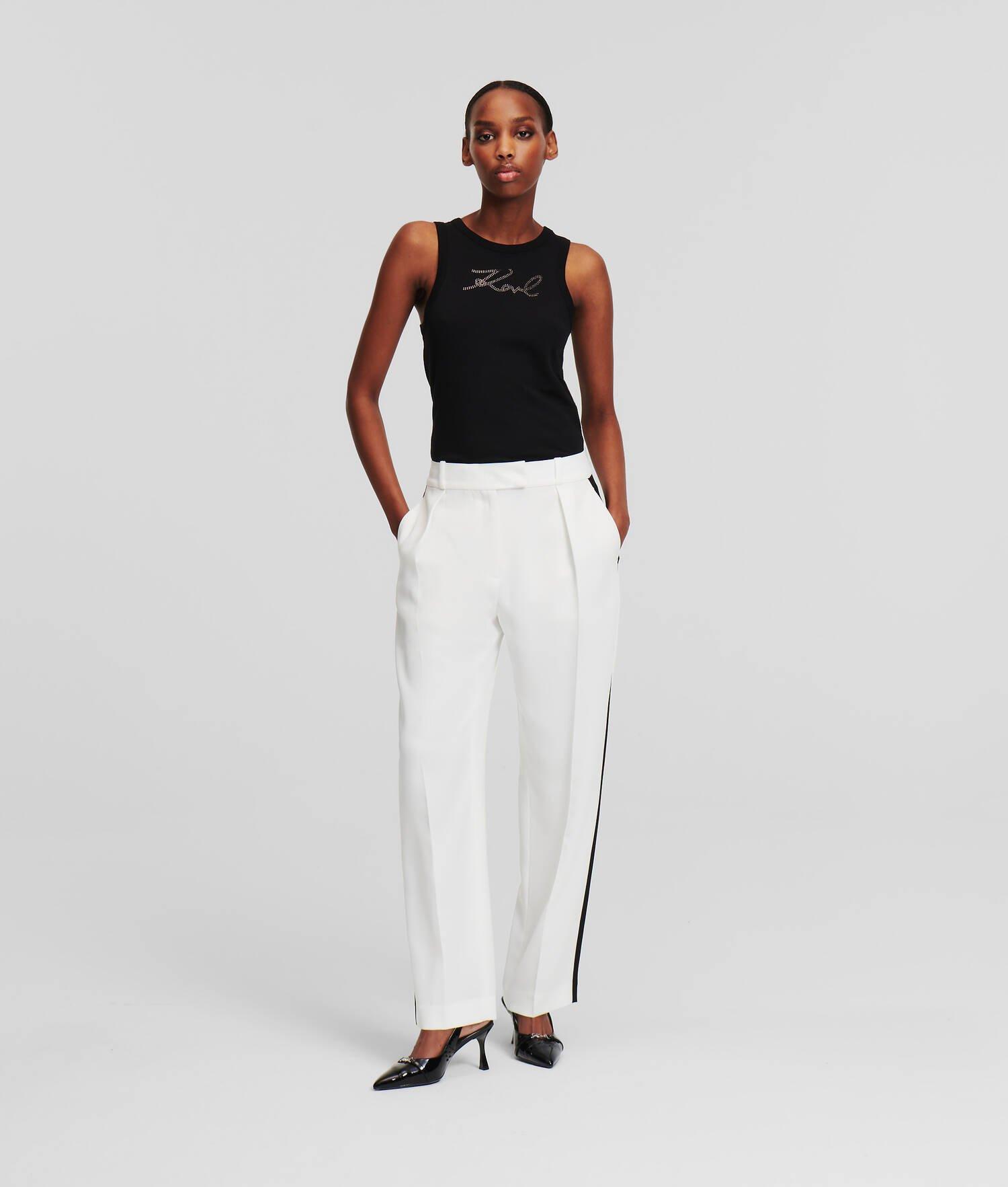 CONTRAST PANELED TAILORED PANTS  product image