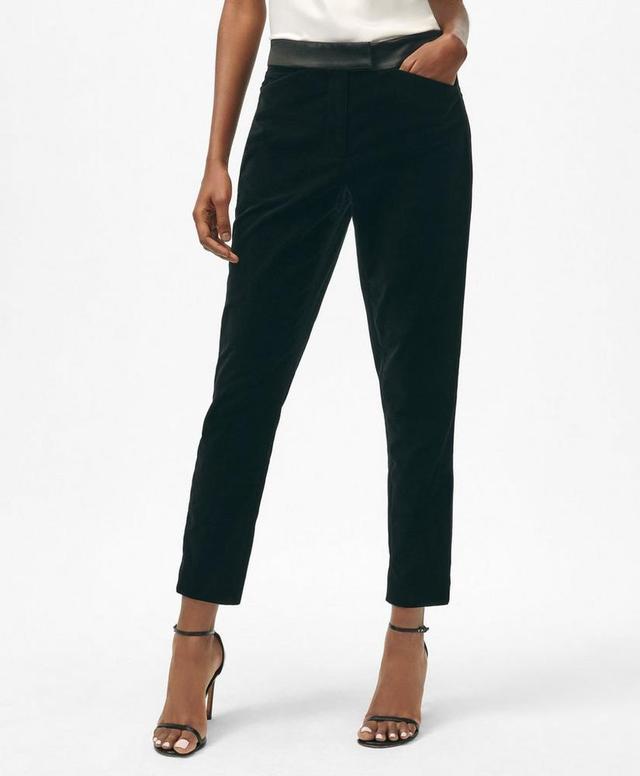 Slim Tuxedo Pants in Velvet Product Image