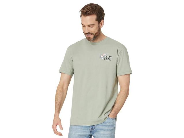 Salty Crew Fly Trap Premium Short Sleeve Tee (Dusty Sage) Men's Clothing Product Image